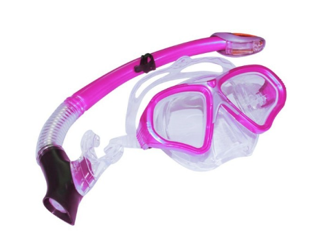 Set Lente + Snorkel Adulto - Color: Rosa