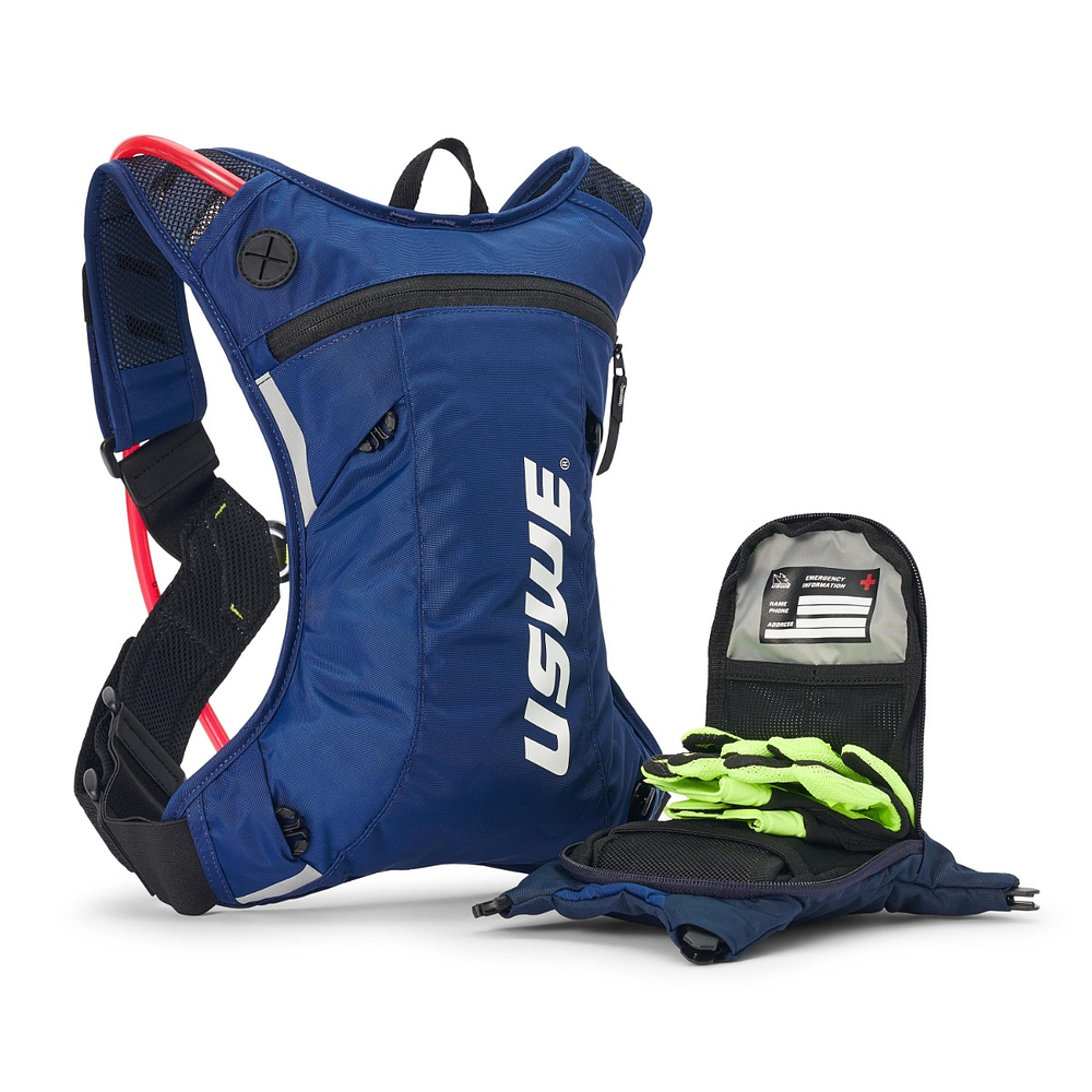 Miniatura Mochila de Hidratación Moto Hydro 3L Dirt Biking - Color: Blue