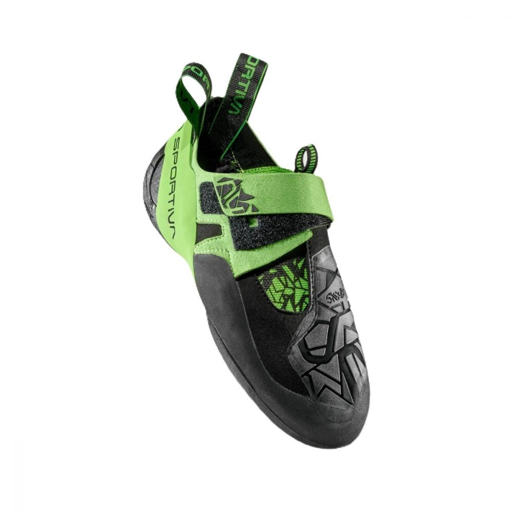 Miniatura Zapatilla de Escalada Skwama Vegan - Color: Black/Flash Green