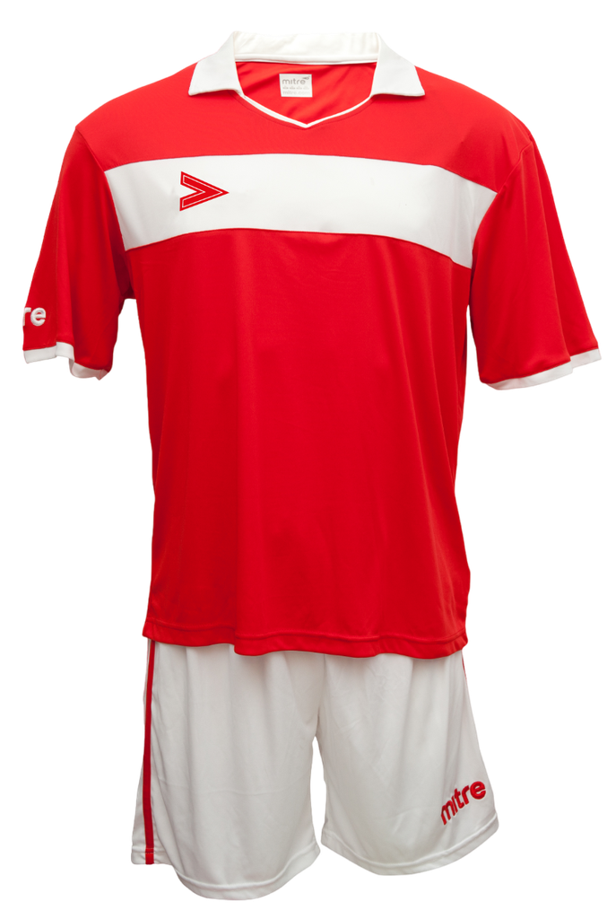 Miniatura Uniforme De Fútbol London Delta Eco Adulto - Color: Rojo-Blanco