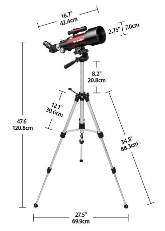 Telescopio Orion GoScope III 70mm -