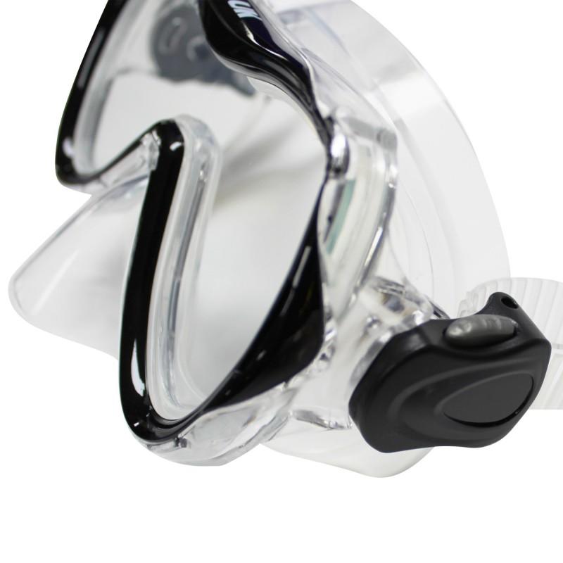 Miniatura Set Mascara + Snorkel Adulto - Color: Negro-Naranja