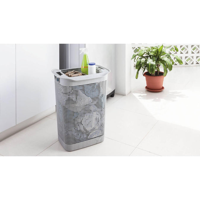 Miniatura Cesta Ropa Linum Gris Hielo - Color: Gris