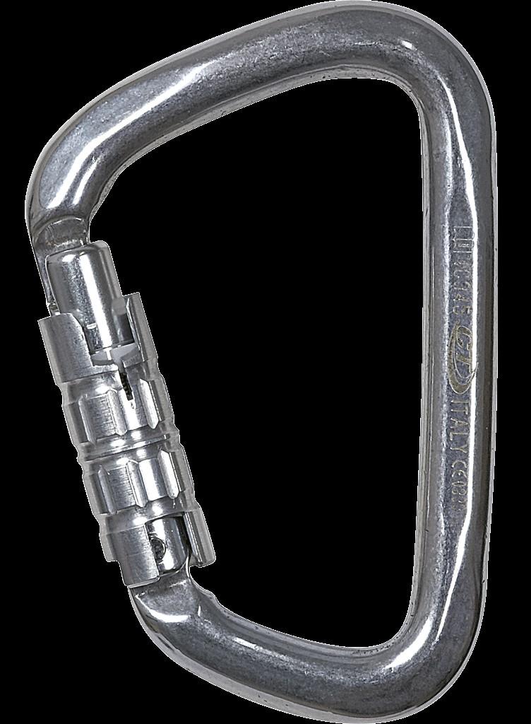 Mosqueton Acero inoxidable Large Tg S-Steel 3 Lock 35 Kn - Color: Plateado
