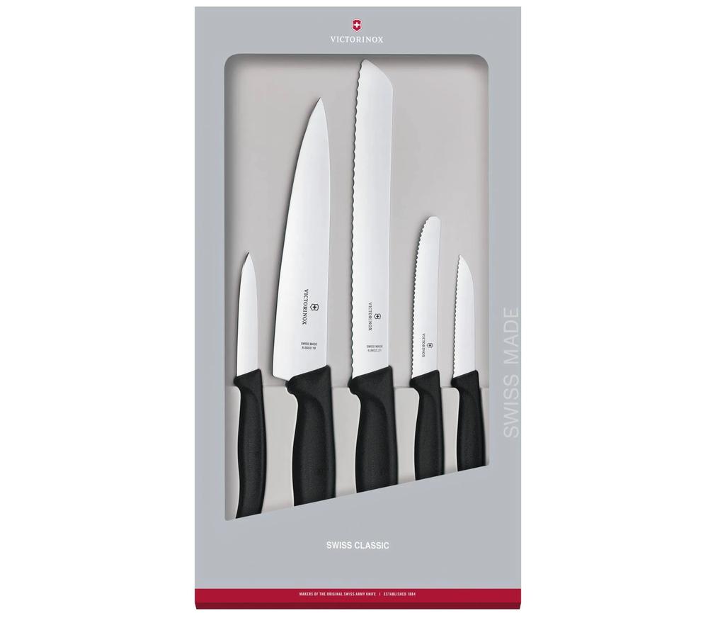 Juego Cocina Swiss Classic 5 Piezas - Color: Negro