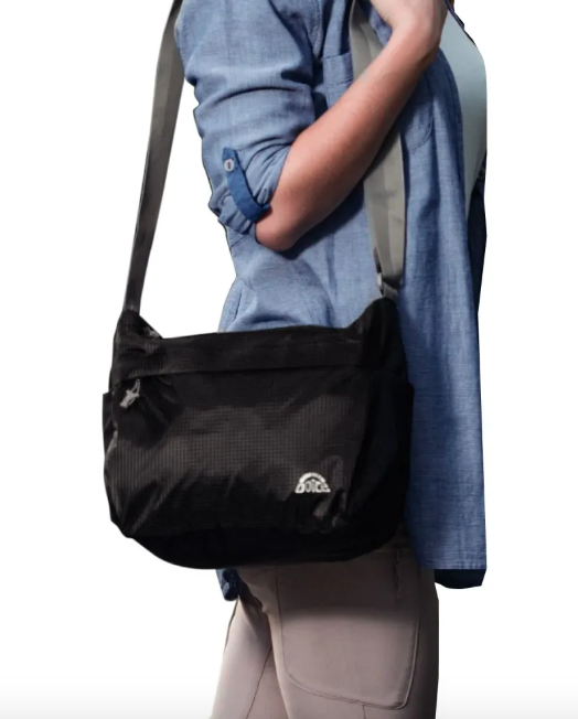 Bolso De Hombro Compactable Meda - Color: Negro