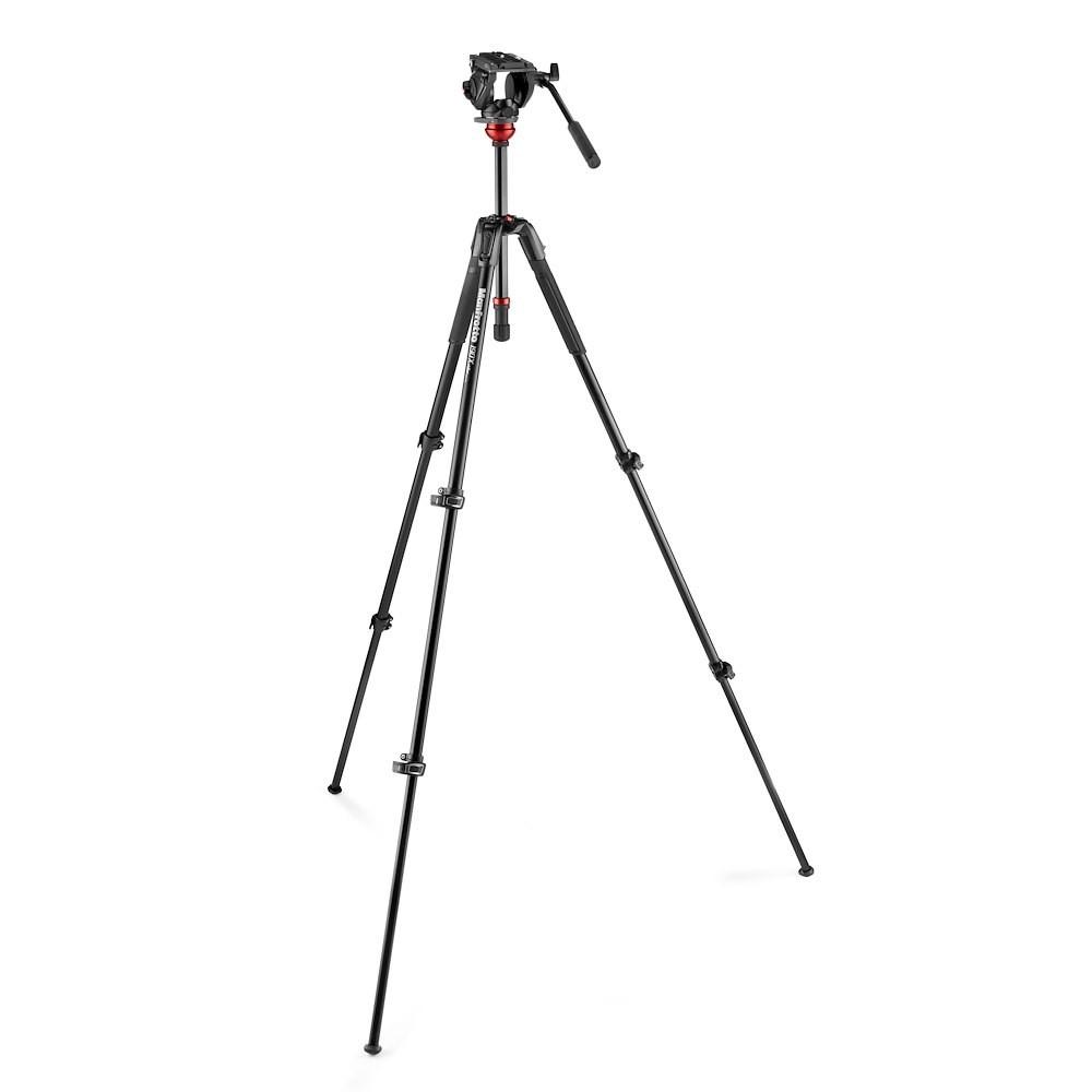 Trípode Para Video 190X Con Cabezal Fluido 500 Con Base Plana -