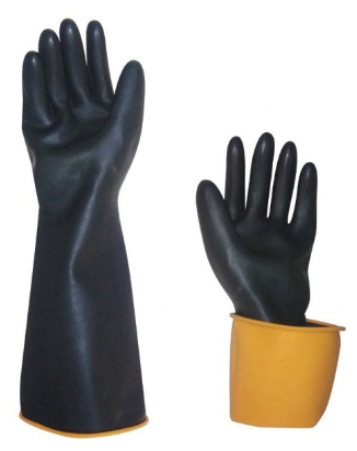 Guante Latex Industrial - Color: Bicolor