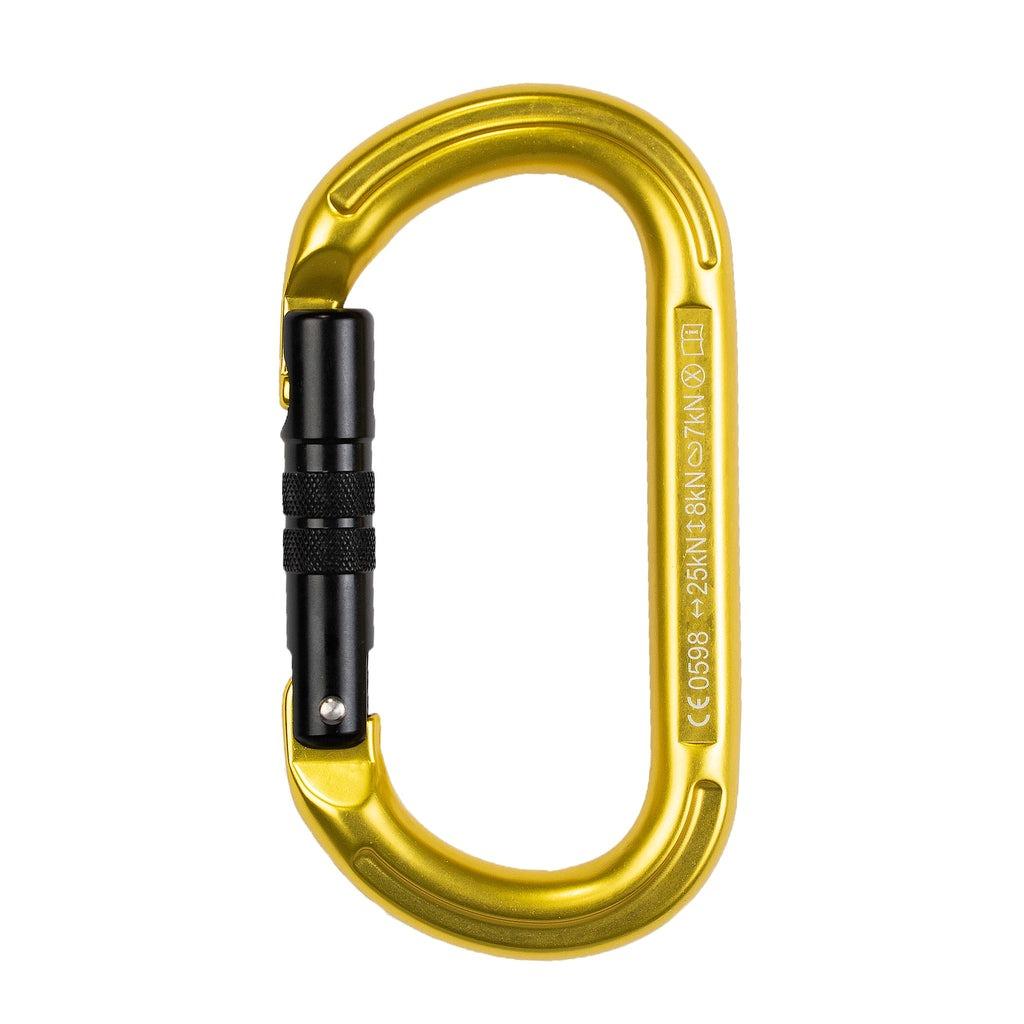 Miniatura Mosquetón Oval K Carabiner - Color: Amarillo
