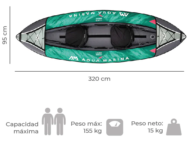 Miniatura Kayak Laxo  Doble  -