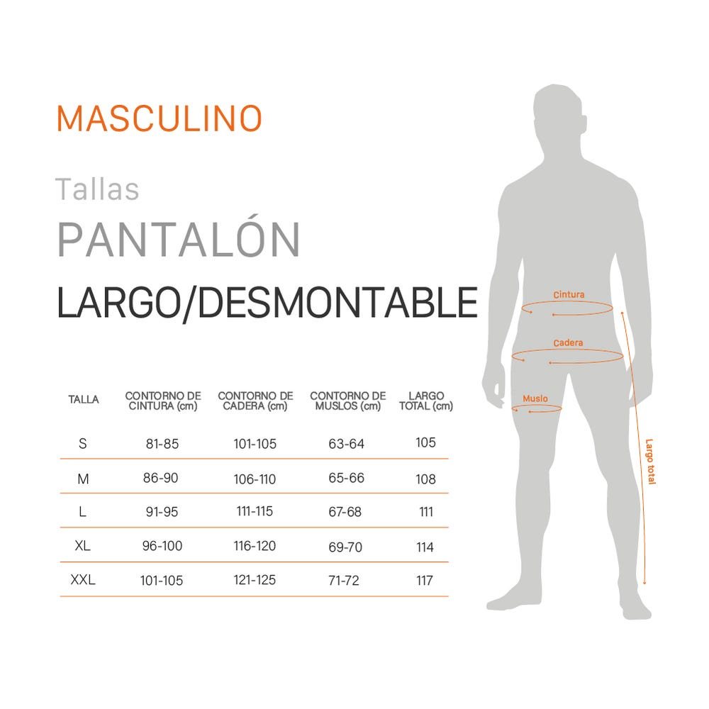 Pantalon Desmontable Kaweskar Hombre -