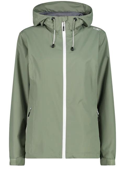 Miniatura Chaqueta Mujer con Gorro Impermeable - Color: Verde