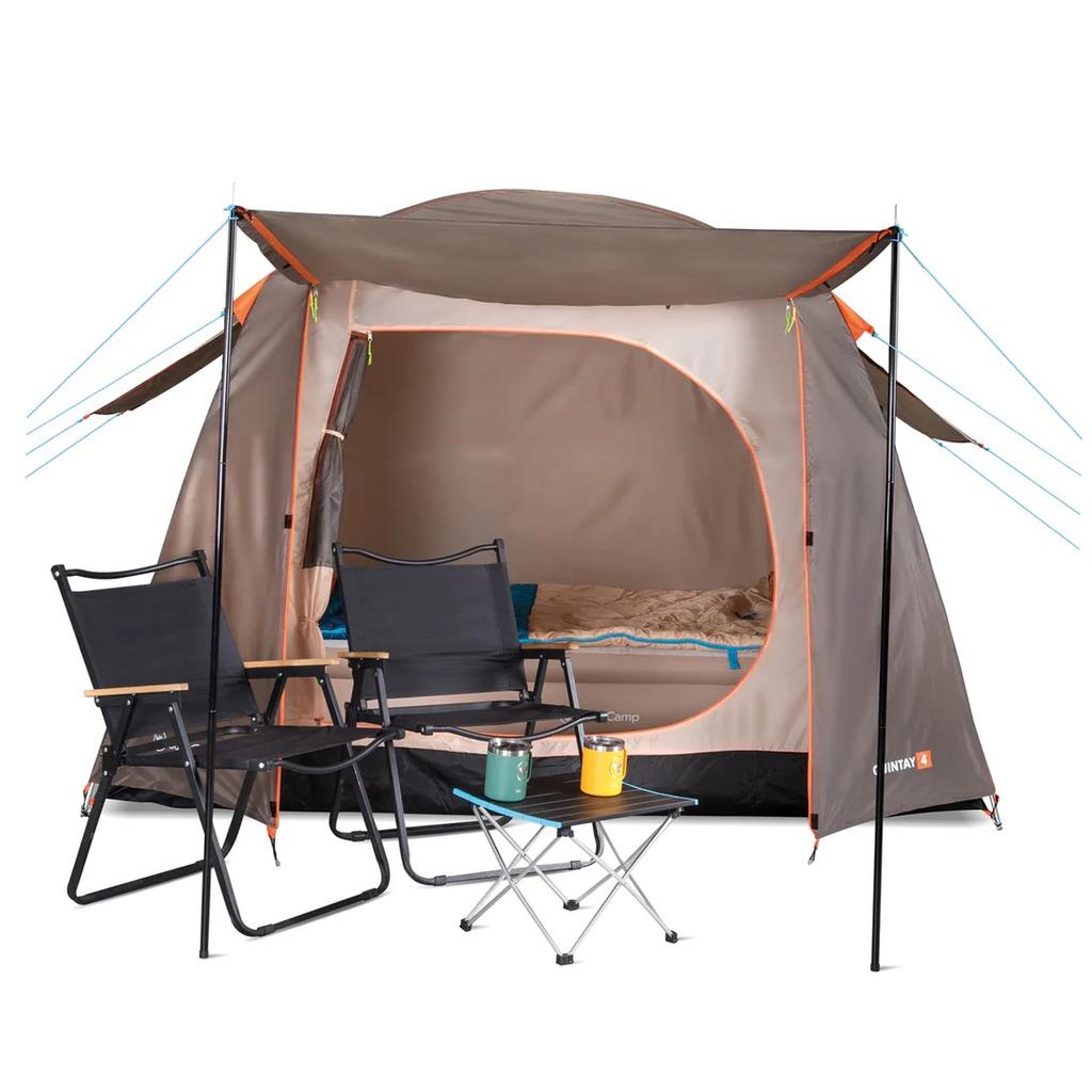 Miniatura Carpa Camping Quintay 4 Personas 3000 Mm Cubre Techo Largo -