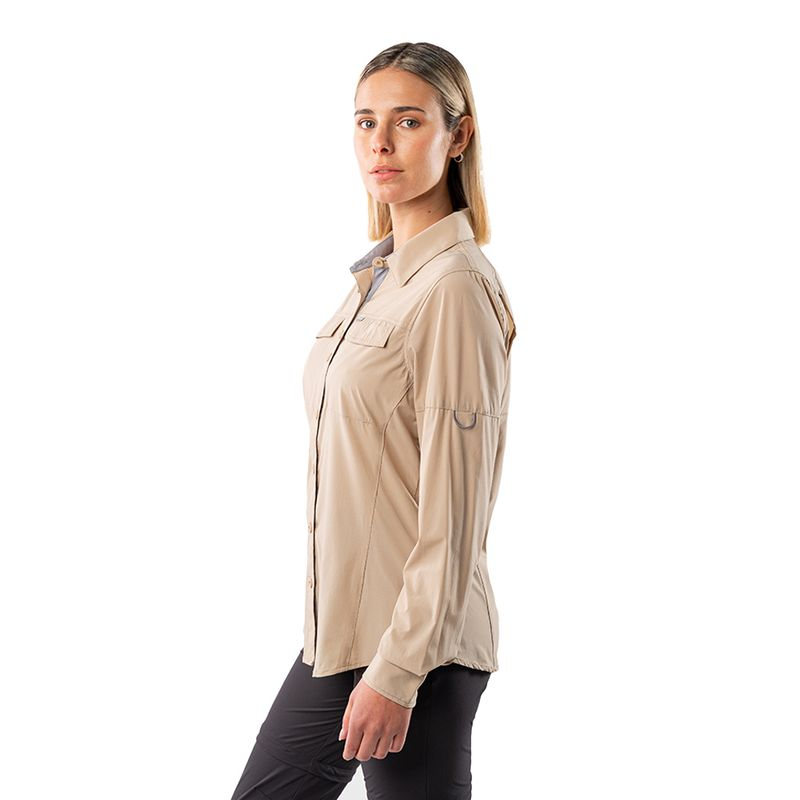 Camisa Antakari Spandex Mujer - Color: Beige