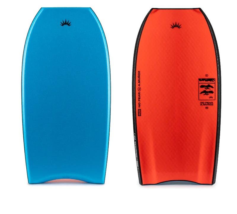 Tabla Bodyboard No Dead Original  PP 2023 - Color: Aqua Blue Fluro Red