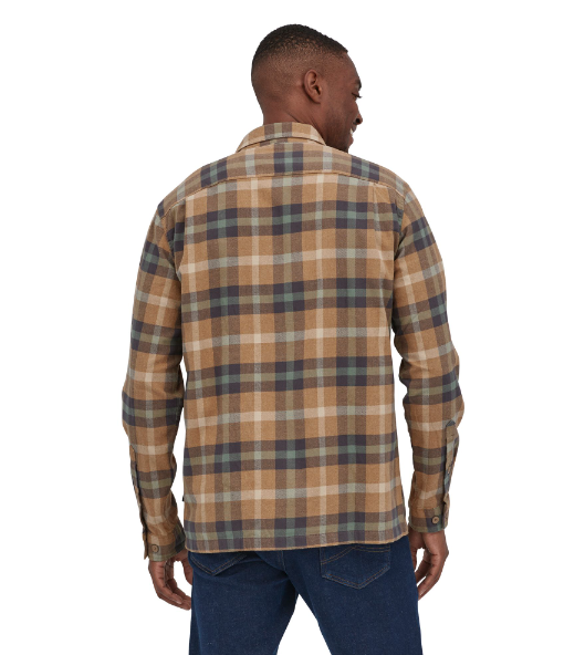 Miniatura Camisa Manga Larga Hombre Organic Cotton Midweight Fjord Flannel Shirt - Color: Cafe