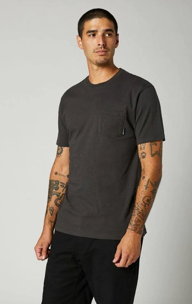 Polera Lifestyle Top Coat SS Premium Pocket - Talla: L, Color: Negro
