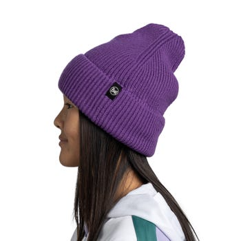 Gorro Knitted & Fleece Beanie Midy Purple - Color: Midy Purple