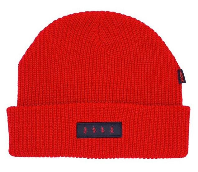 Gorro Beanie Ant Farm  - Color: Rojo Negro