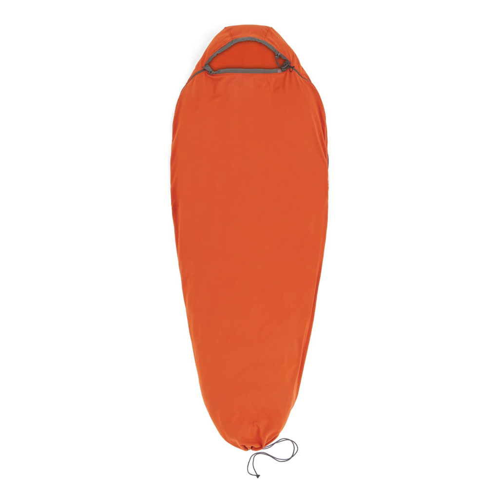 Sábana Reactor Fleece Sleeping Bag Liner - Mummy w/ Drawcord  - Color: Naranja