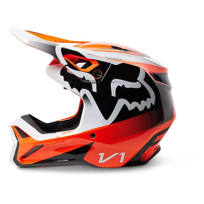 Casco Moto V1 Leed - Color: Naranja
