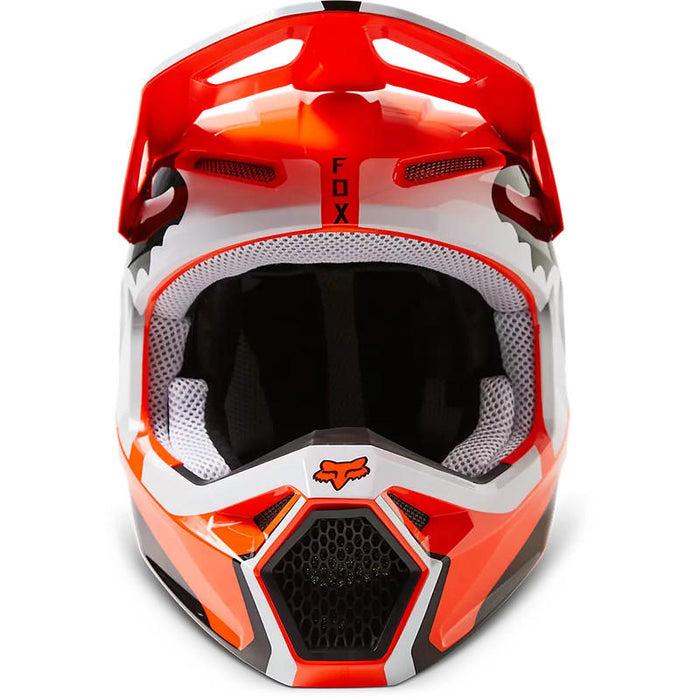 Miniatura Casco Moto V1 Leed - Color: Naranja
