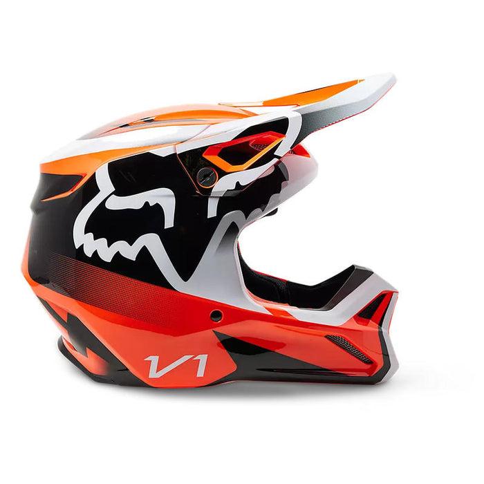 Miniatura Casco Moto V1 Leed - Color: Naranja
