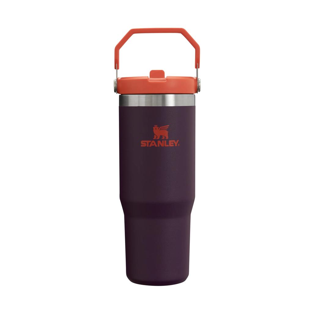 Botella Térmica Flip Straw | 887 ml - Color: Morado Naranja