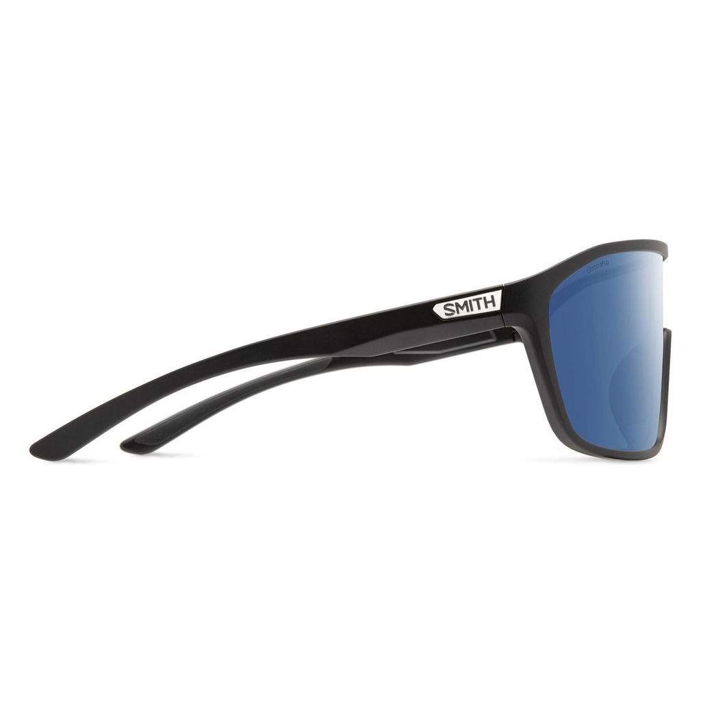 Lente Smith Boomtown Matte Black CP Polarized  - Color: Azul