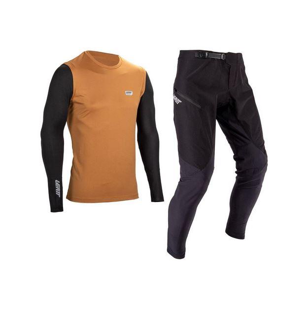 Kit Mtb Jersey Y Pantalón Ride Infantil 1.0 V25 - Color: Negro-Marron