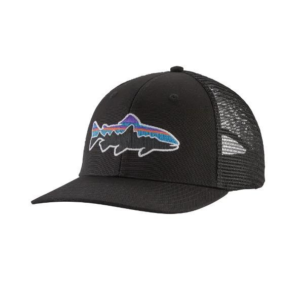 Miniatura Jockey Fitz Roy Trout Trucker Hat - Color: Negro