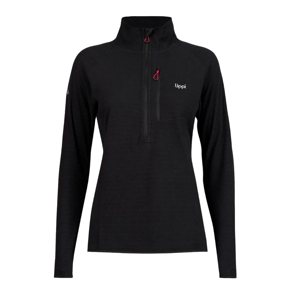 Poleron Mujer Jacaranda Mountain Nano-F 1/4 Zip - Color: Negro