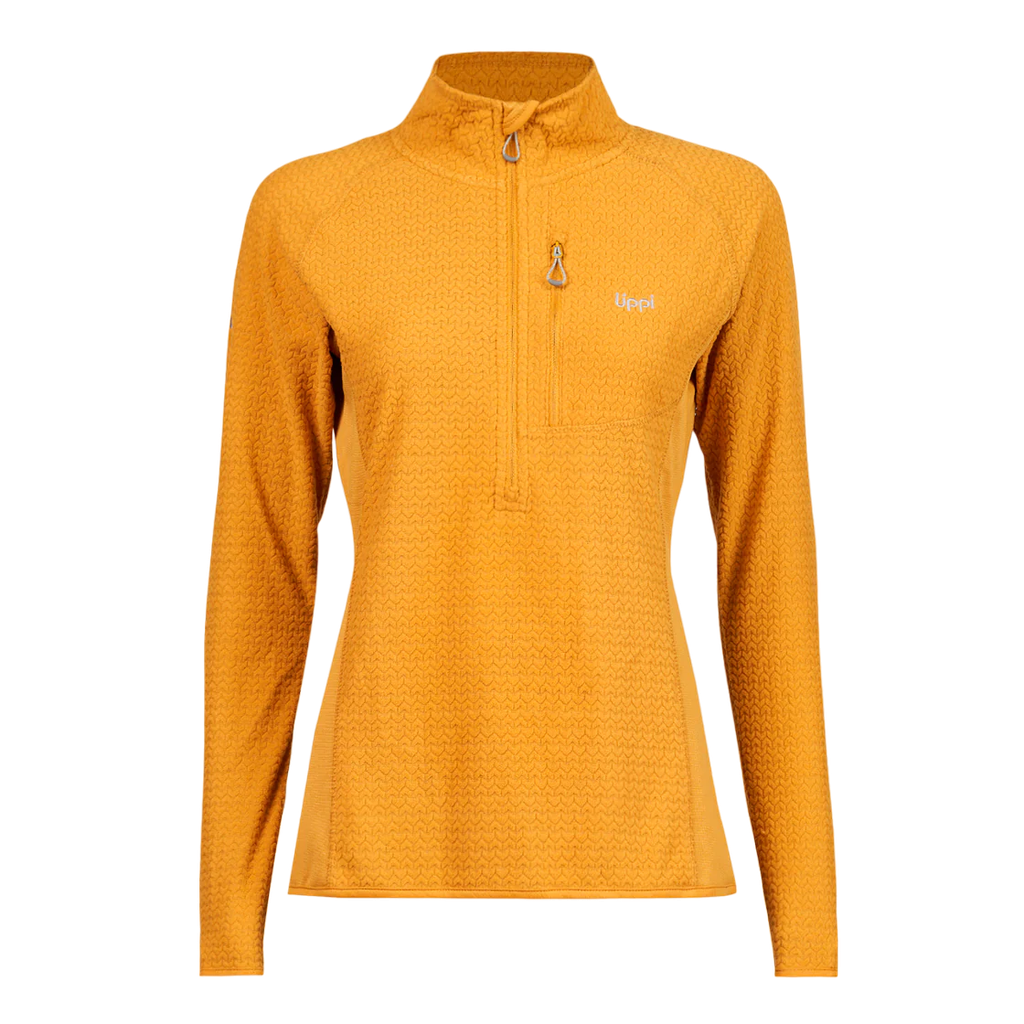 Miniatura Poleron Mujer Jacaranda Mountain Nano-F 1/4 Zip - Color: Mostaza