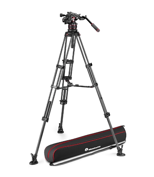 Rótula De Video Nitrotech 612 Y Trípode De Dos Patas CF Más -