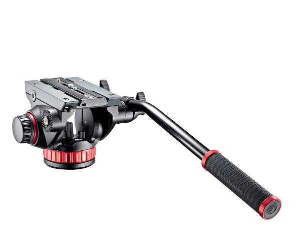 Miniatura Cabezal De Vídeo Fluido 502 Con Base Plana -
