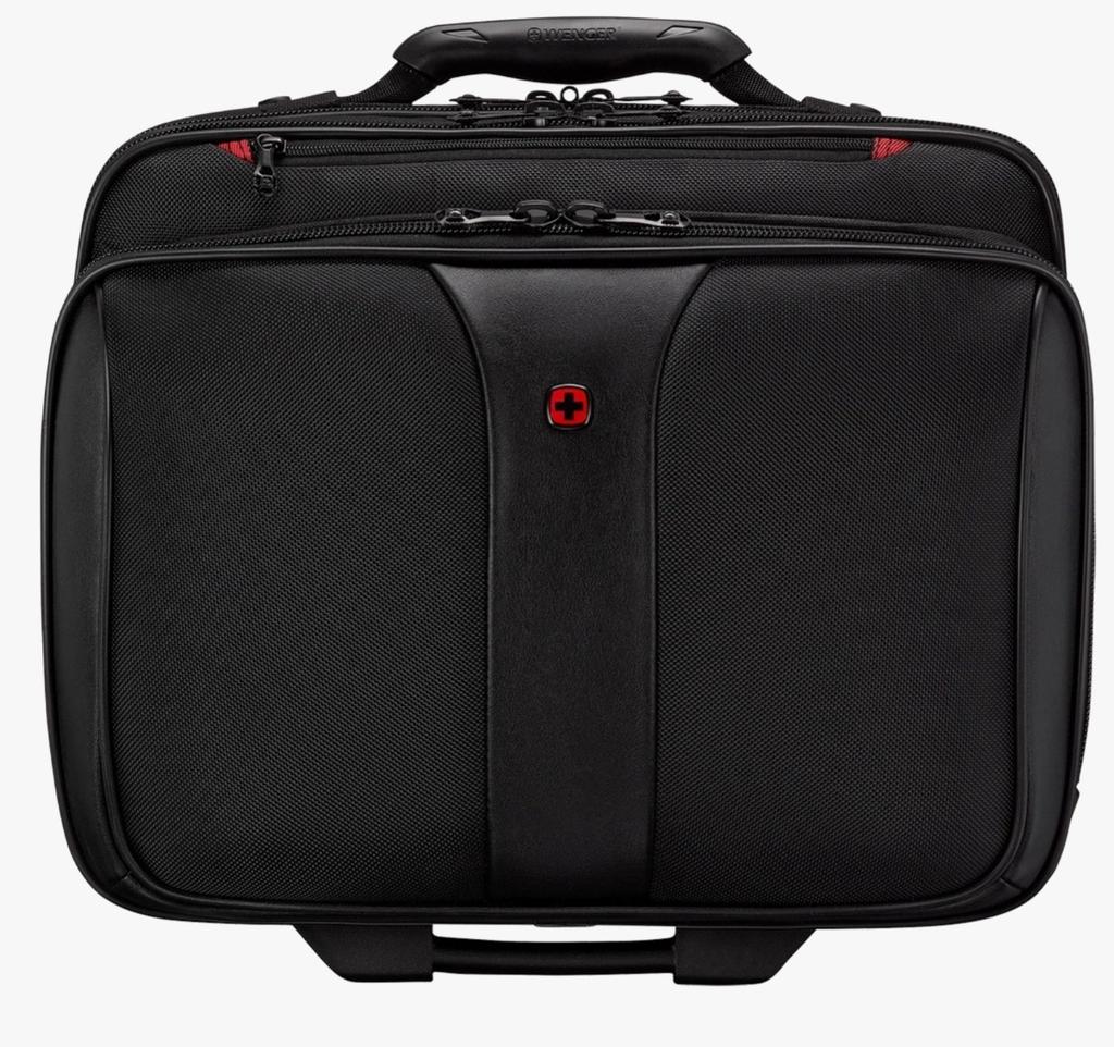 Maleta con ruedas y bolso para portátil de 17 pulgadas a juego.