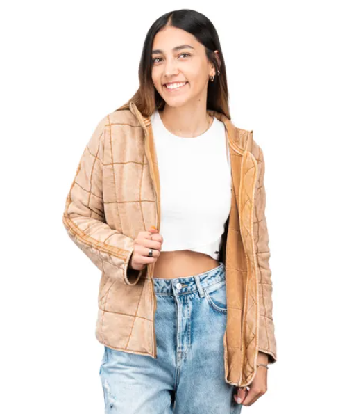 Chaqueta City Style Mujer Mia Reciclada - Color: Cafe