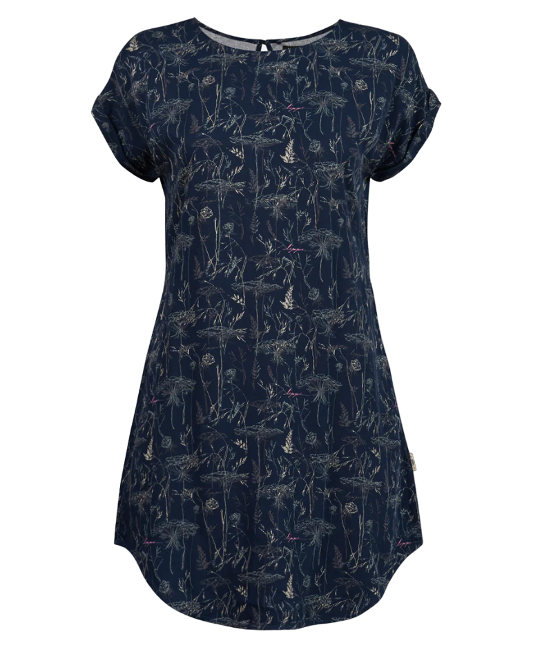 Vestido Mujer Sheer Dress Print - Color: Azul