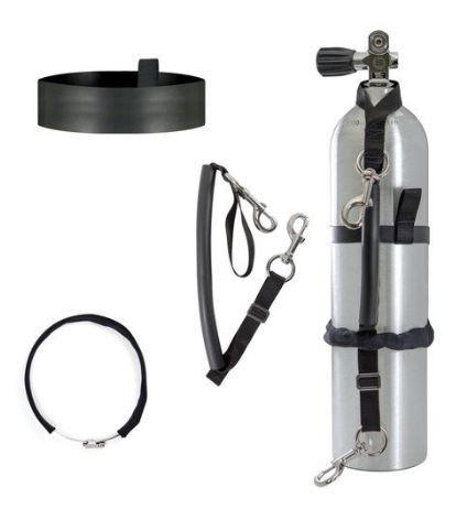 Stage Bottle Strap Kit - Color: Negro