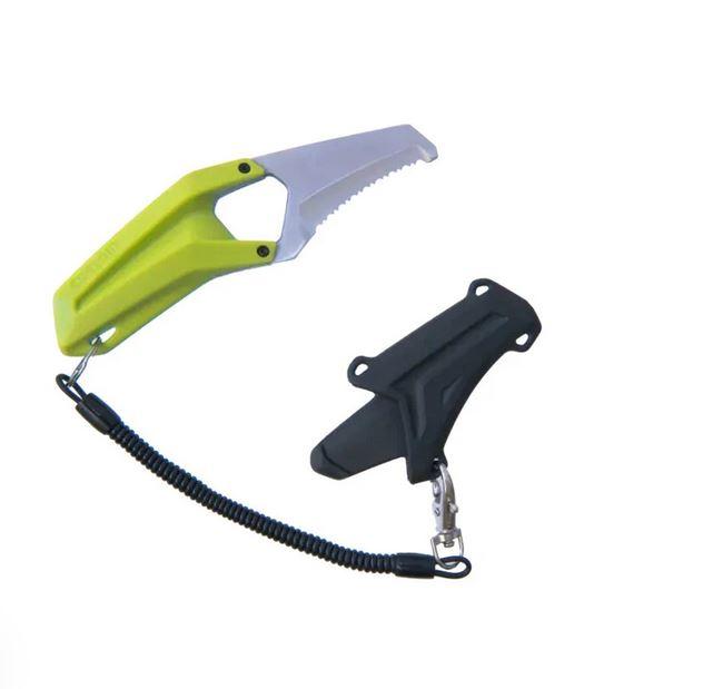 Cuchillo Rescate Para Canyoning - Color: Plateado/Amarillo