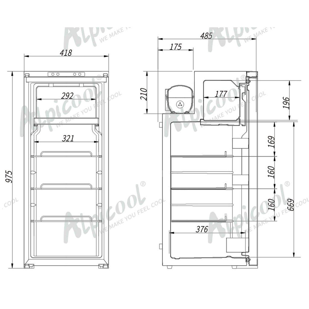 Refrigerador/Freezer CR90 Camp -