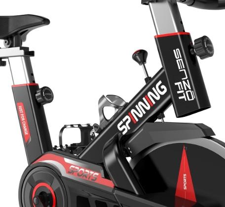 Miniatura Bicicleta Spinning 8kg - Color: Negro-rojo