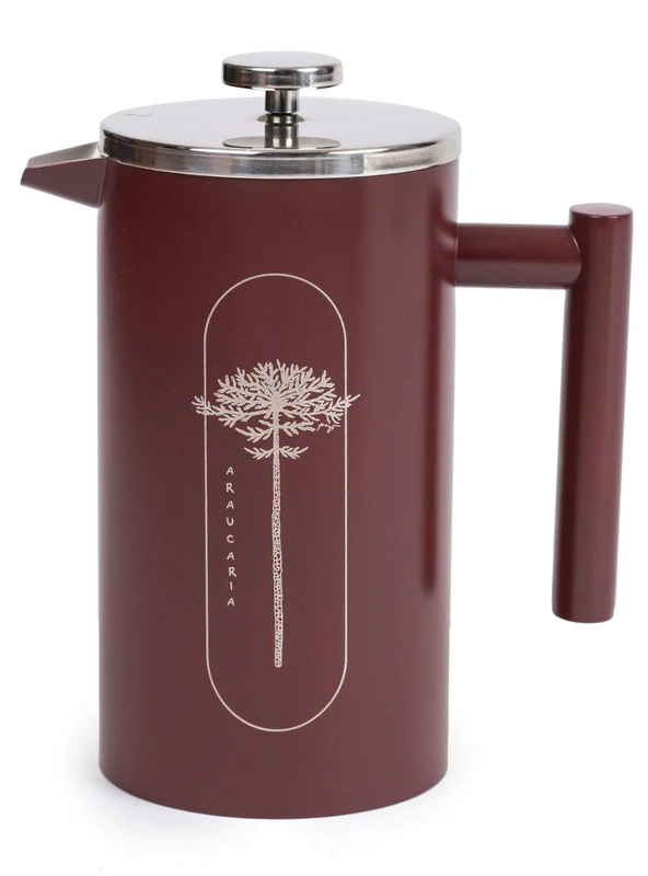 Cafetera Francesa Térmica Araucaria - Color: Burdeo, Formato: 1 L