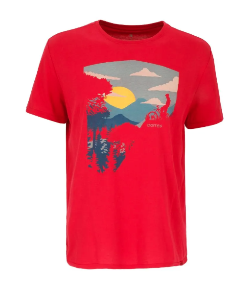 Miniatura Polera Manga Corta Bicicleta Men - Color: Rojo