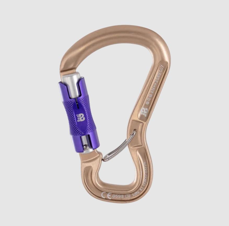 Mosquetón Aluminio Asimetrico 2 Tiempos 25kN Orient Express Bi Matic