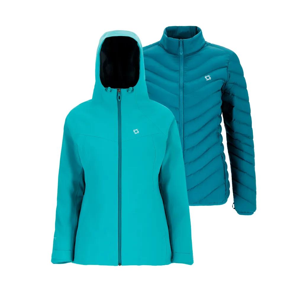 Parka 3 En 1 Skada Mujer - Color: Celeste