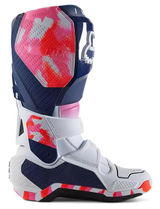 Miniatura Botas Moto Instinct Ryvr Edicion Limitada - Color: Blanco - Azul - Rosado