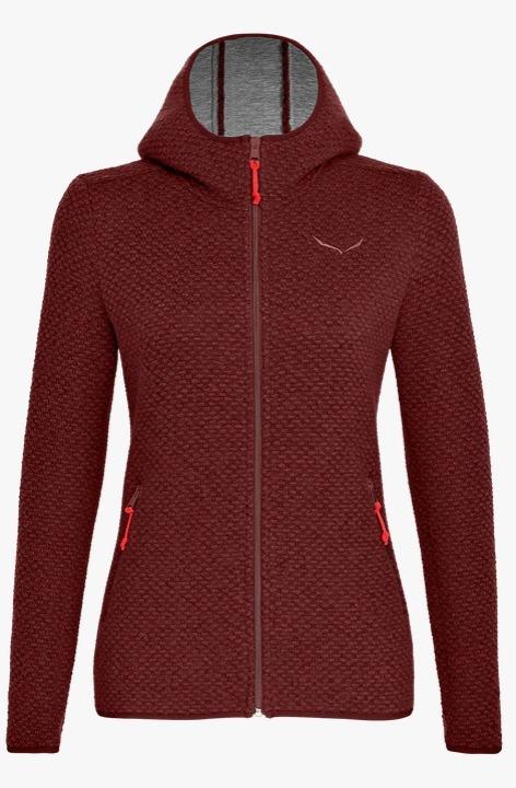 Polar Mujer Woolen Hoody - Color: Syrah