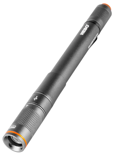 Linterna Led Columbo 250 Lumenes Recargable Flex - Color: Negro