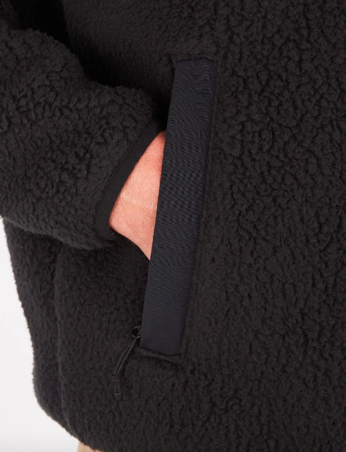 Miniatura Polar Hombre Wiley Polartec Sherpa Fleece - Color: Negro
